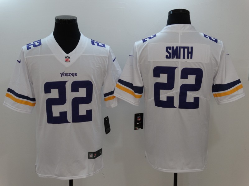 Men's Minnesota Vikings Harrison Smith #22 White Jersey
